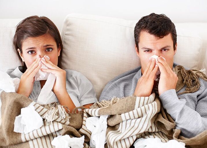 Gripearen sintomak gorputzaren garbiketa antihelmintikoaren bigarren mailako efektuak dira